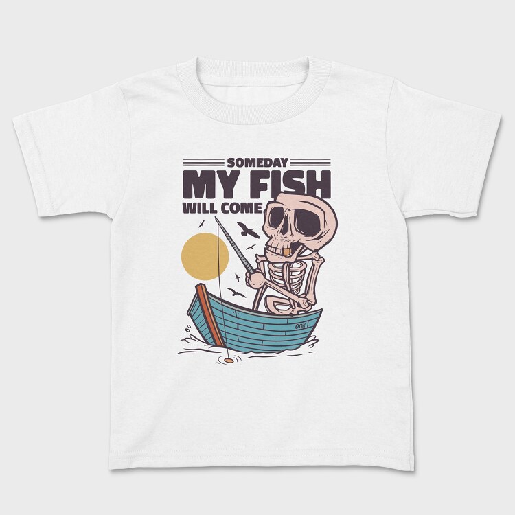 Skeleton Fishing, Tricou Copii