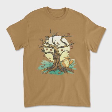 Owl Fox Tree, Tricou Barbati (Unisex)