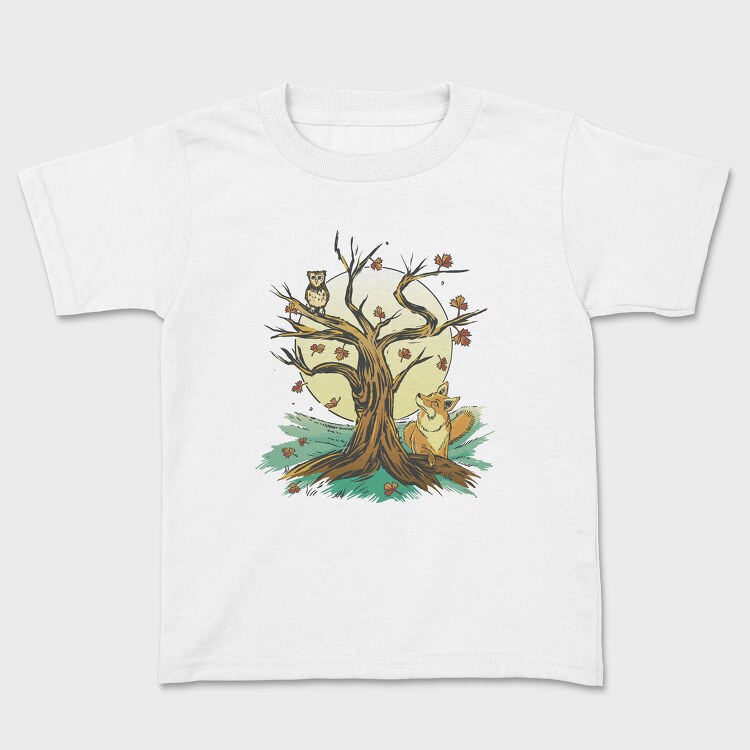 Owl Fox Tree, Tricou Copii