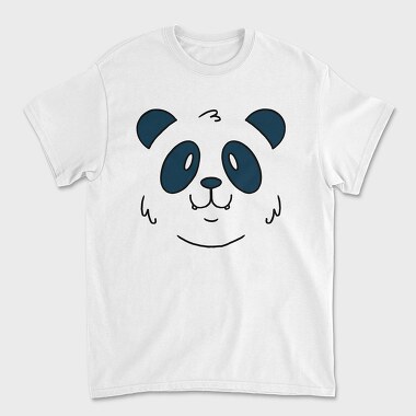 Panda Face, Tricou Barbati (Unisex)