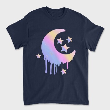 Pastel Moon, Tricou Barbati (Unisex)