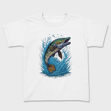 Pike Fish Jump, Tricou Copii