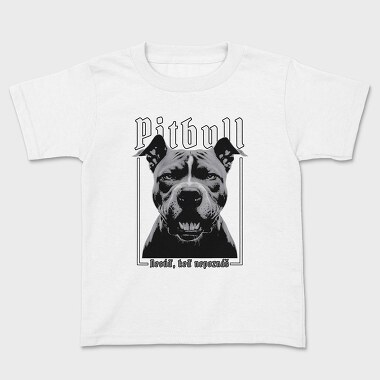 Pitbull Portrait, Tricou Copii