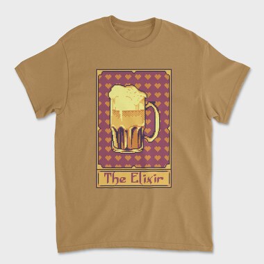 Pixelart Tarot Card the Elixir, Tricou Barbati (Unisex)