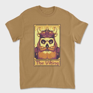 Pixelart Tarot Card the Viking, Tricou Barbati (Unisex)