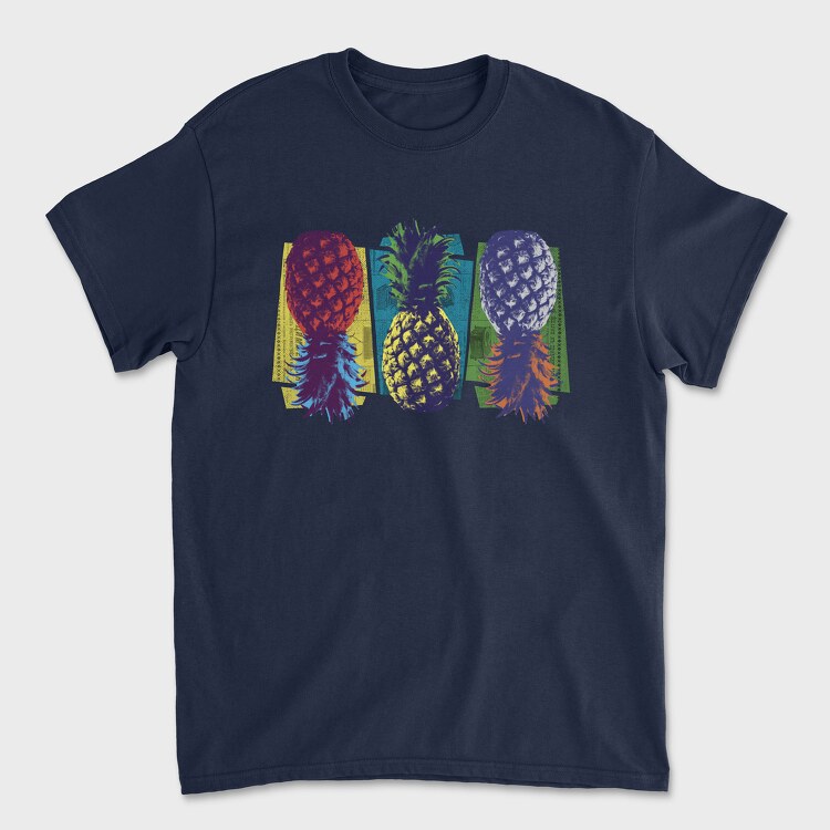 Pop Art Pineapple, Tricou Barbati (Unisex)