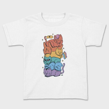 Pride Stack of Cats, Tricou Copii