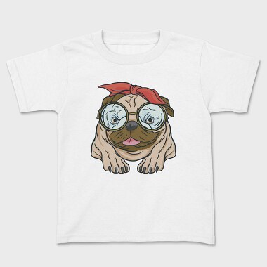 Pug With Glasses, Tricou Copii