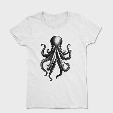 Octopus Monochrome, Tricou Femei