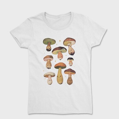 Poster Mushrooms, Tricou Femei