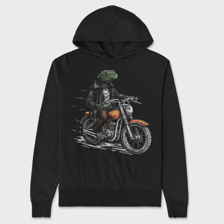 Motorbike Lizard, Hanorac Oversize Barbati (Unisex)