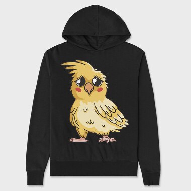 Sad Cockatiel, Hanorac Oversize Barbati (Unisex)