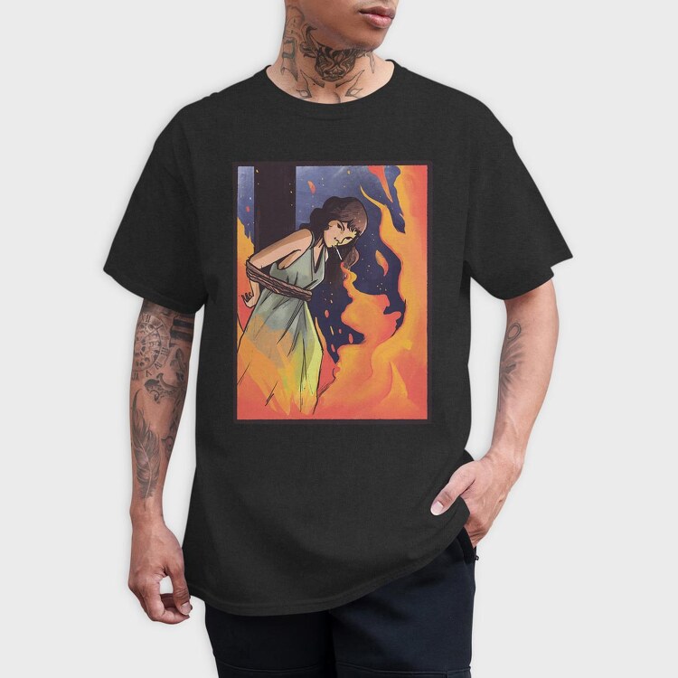 Burning Witch Cigarrette, Tricou Barbati (Unisex)