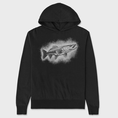 Pike Fish, Hanorac Oversize Barbati (Unisex)