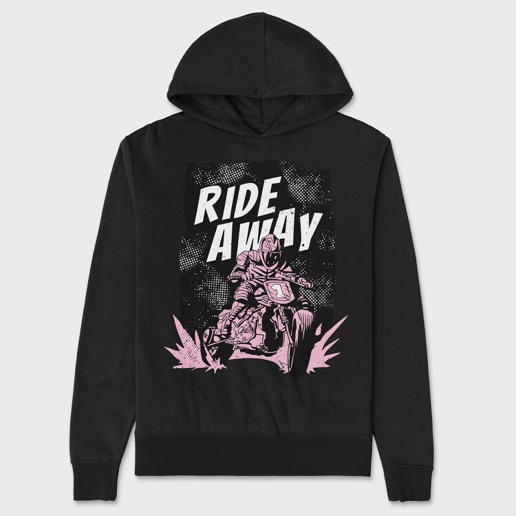 Ride Away, Hanorac Oversize Barbati (Unisex)