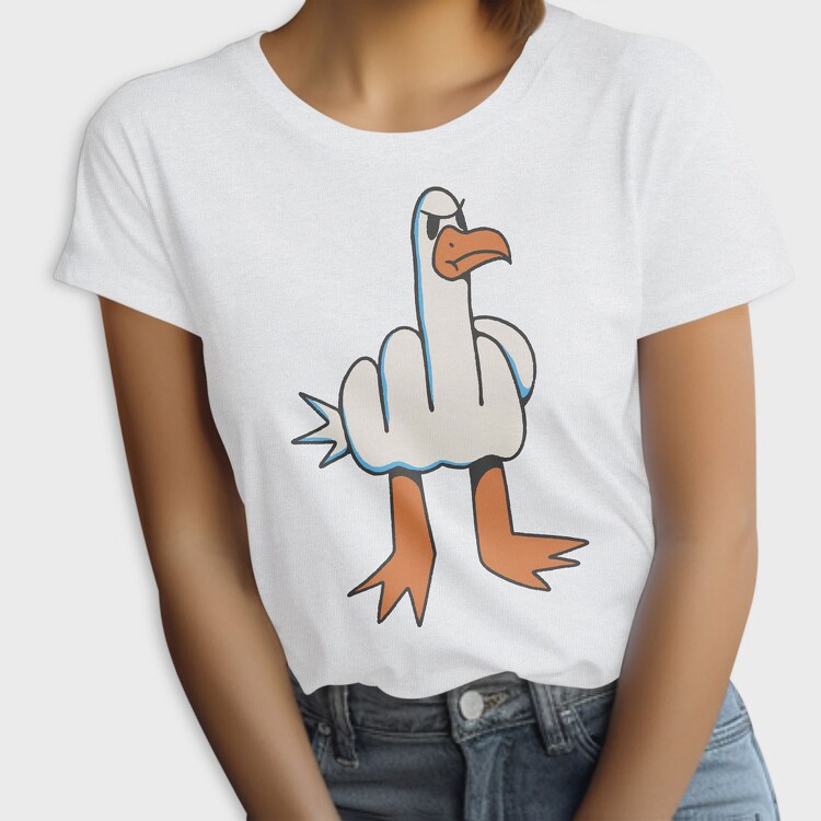 Middle Finger Seagull, Tricou Femei
