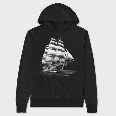 Sail Ship, Hanorac Oversize Barbati (Unisex)