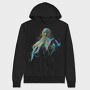 Colorful Octopus, Hanorac Oversize Barbati (Unisex)