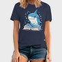 Cute Shark Reading, Tricou Barbati (Unisex)