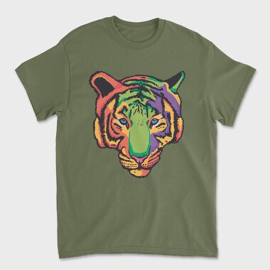 Tricou Barbati (Unisex), Colorful Tiger