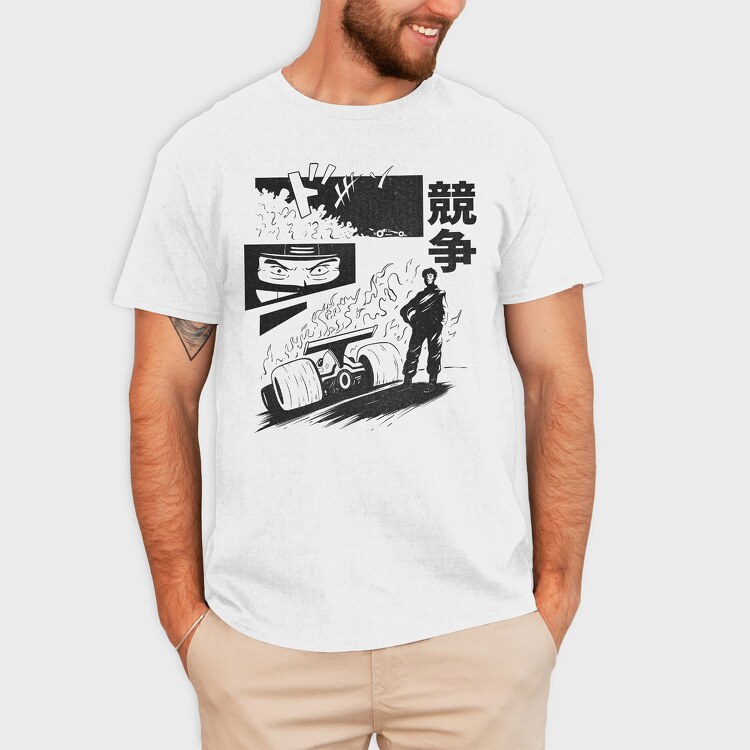 Anime Race 1, Tricou Barbati (Unisex)