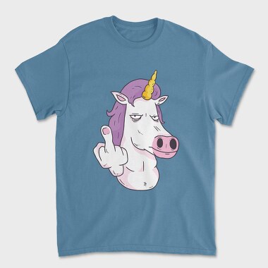 Tricou Barbati (Unisex), Middle Finger Unicorn