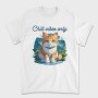 Cat Chill Vibes, Tricou Barbati (Unisex)