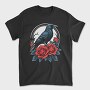 Crow and Roses, Tricou Barbati (Unisex)