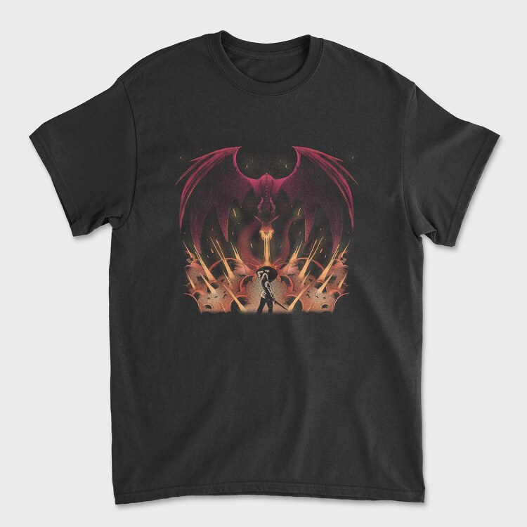 Dragon Warrior Flame, Tricou Barbati (Unisex)