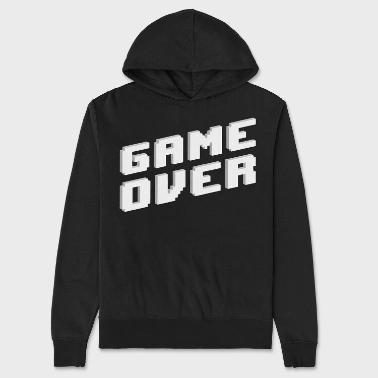 Hanorac Barbati (Unisex), Retro Game Over