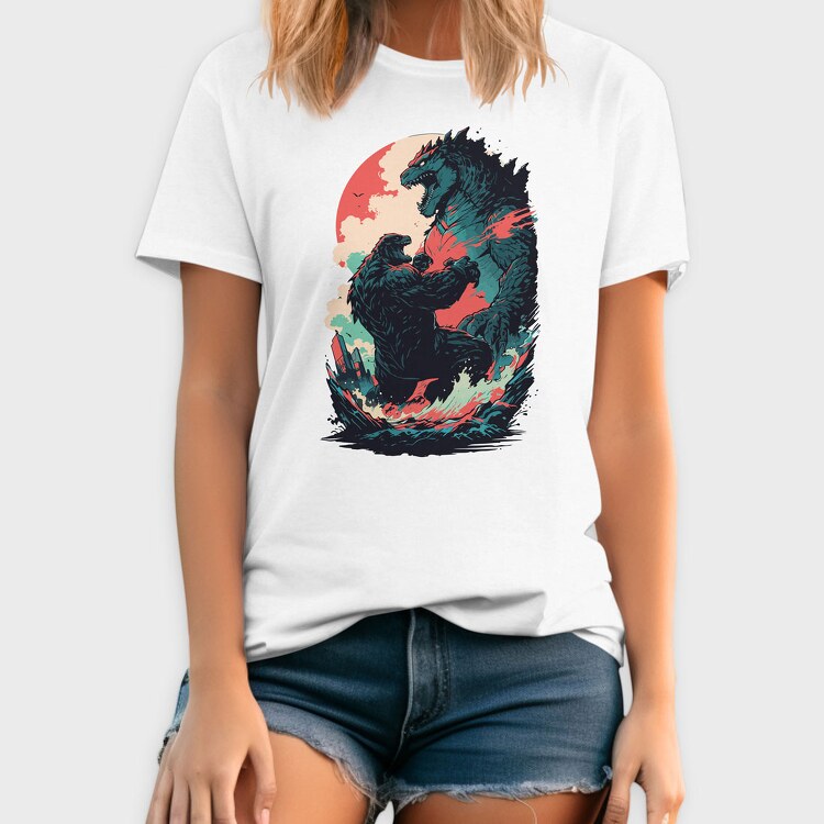 Godzilla Fight, Tricou Barbati (Unisex)