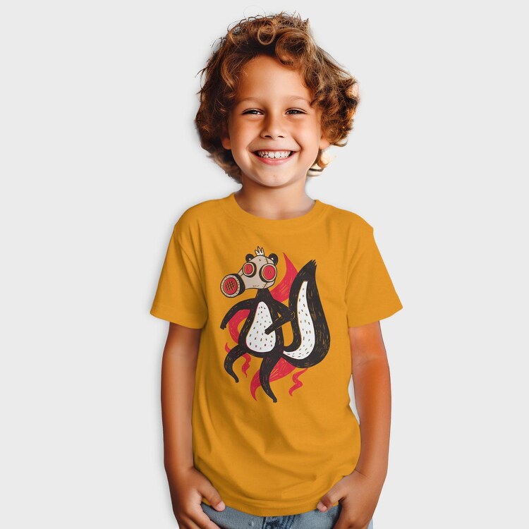 Skunk With Gas Mask, Tricou Copii