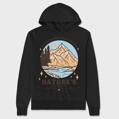 Mountain Hikes Fills My Soul, Hanorac Oversize Barbati (Unisex)