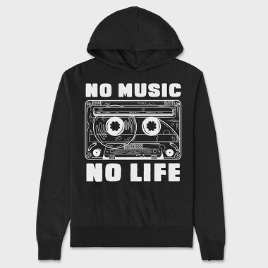 No Music No Life, Hanorac Oversize Barbati (Unisex)