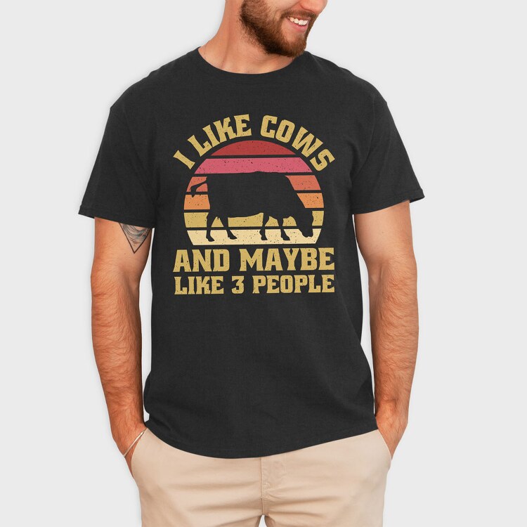 I Like Cows, Tricou Barbati (Unisex)