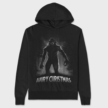 Hairy Christmas Bigfoot, Hanorac Oversize Barbati (Unisex)