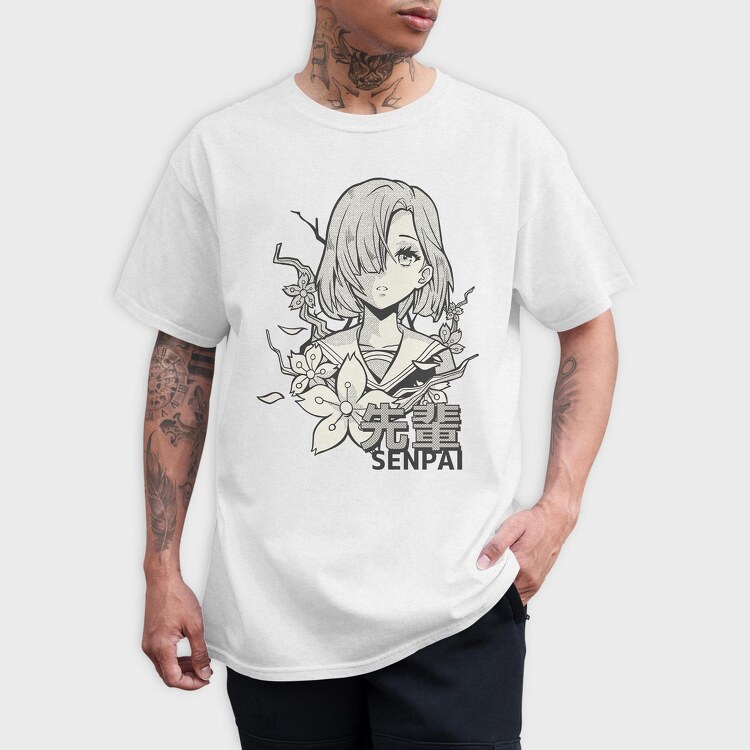 Senpai, Tricou Barbati (Unisex)