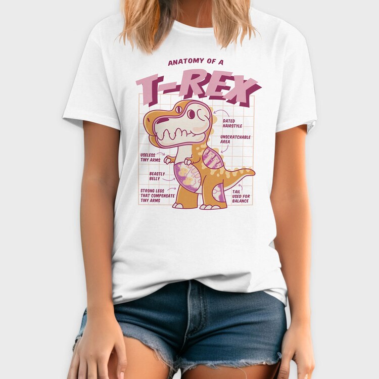 Trex Anatomy, Tricou Barbati (Unisex)