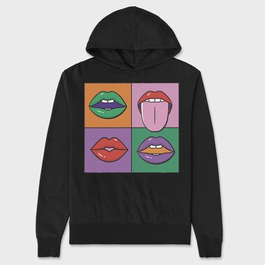 Pop Lips, Hanorac Oversize Barbati (Unisex)