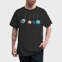 Astronaut Planets, Tricou Barbati (Unisex)