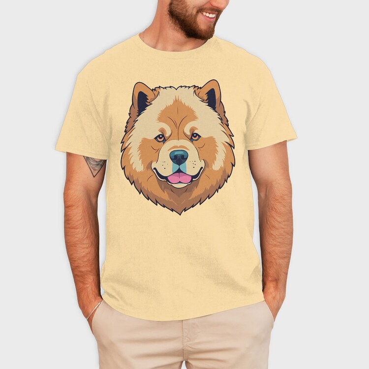 Chow Chow, Tricou Barbati (Unisex)