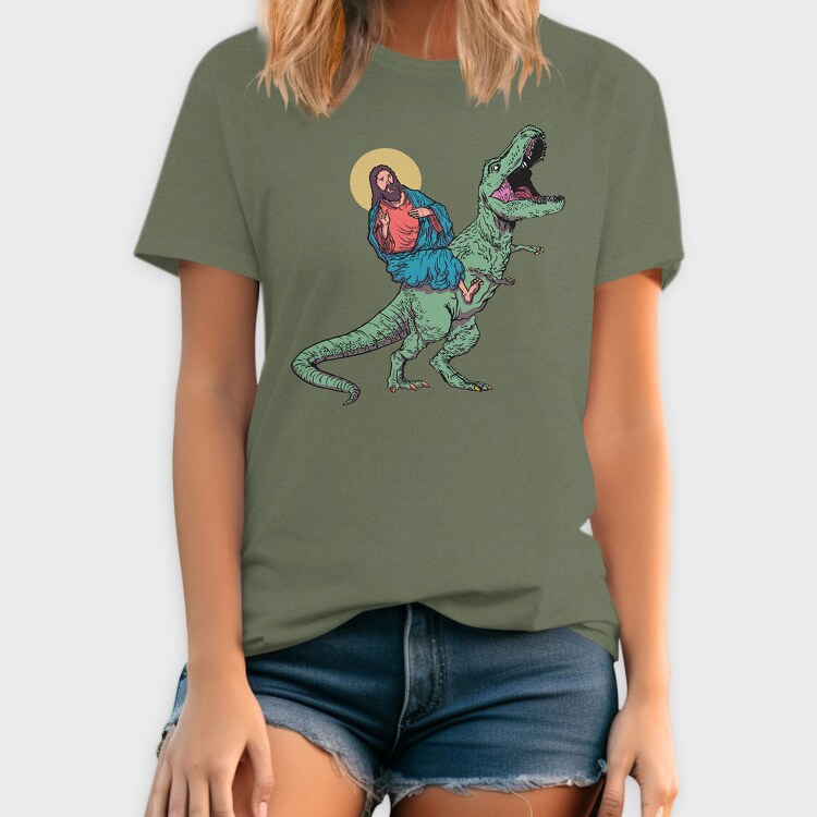 Jesus Trex, Tricou Barbati (Unisex)