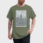 Skeleton Deadlifting Tarot Card, Tricou Barbati (Unisex)
