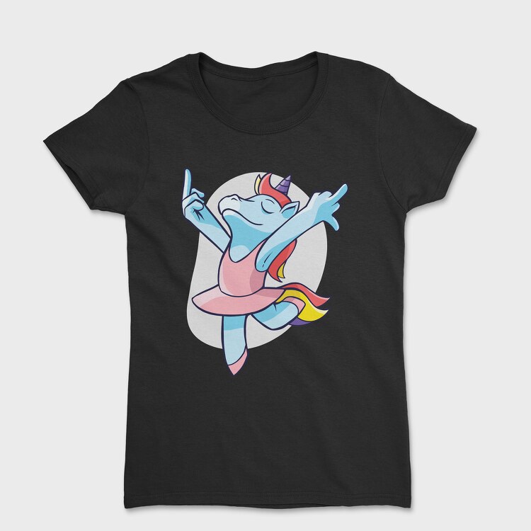 Unicorn Ballet Middle Finger, Tricou Femei