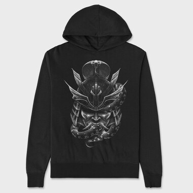 Samurai Mask Cobra, Hanorac Oversize Barbati (Unisex)