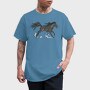 Horse Run, Tricou Barbati (Unisex)