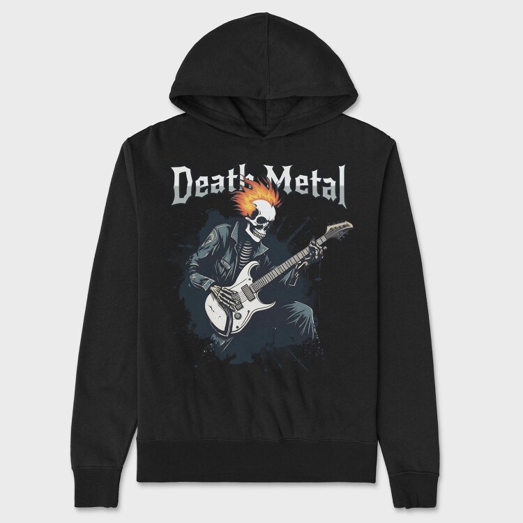 Rocking Skeleton Death Metal, Hanorac Oversize Barbati (Unisex)