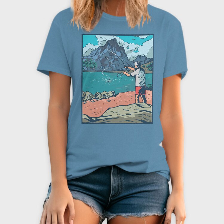 Fly Fisherman, Tricou Barbati (Unisex)