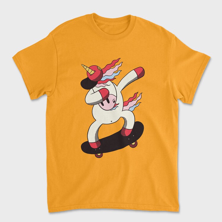 Dabbing Skater Unicorn, Tricou Barbati (Unisex)