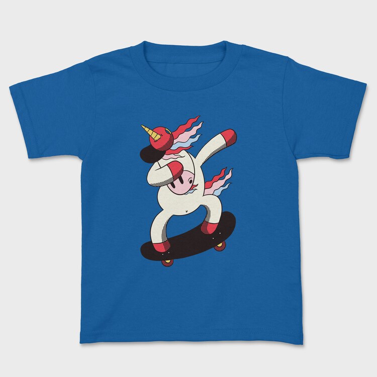 Dabbing Skater Unicorn, Tricou Copii